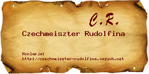 Czechmeiszter Rudolfina névjegykártya